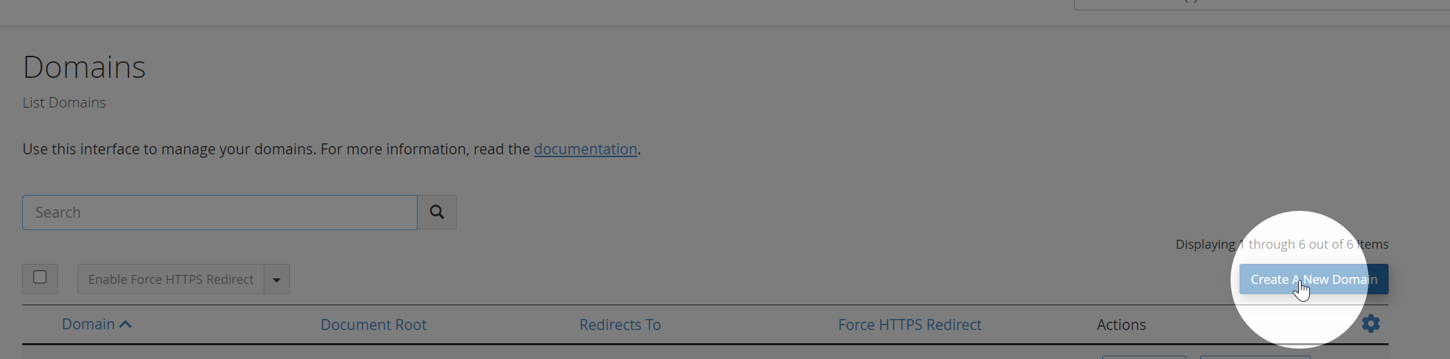 Create a New Domain in cPanel